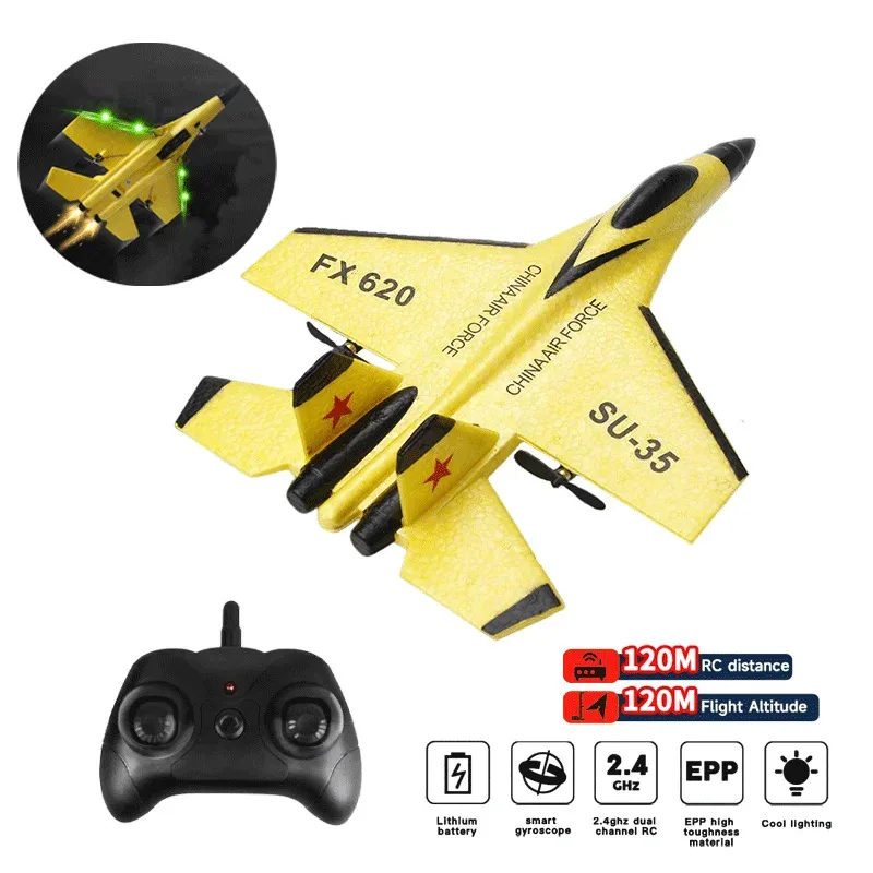 

RC Foam Aircraft SU-35 Plane 2.4G Radio Control Glider Remote Control Fighter Plane Glider Airplane Foam Boys Toys for Children