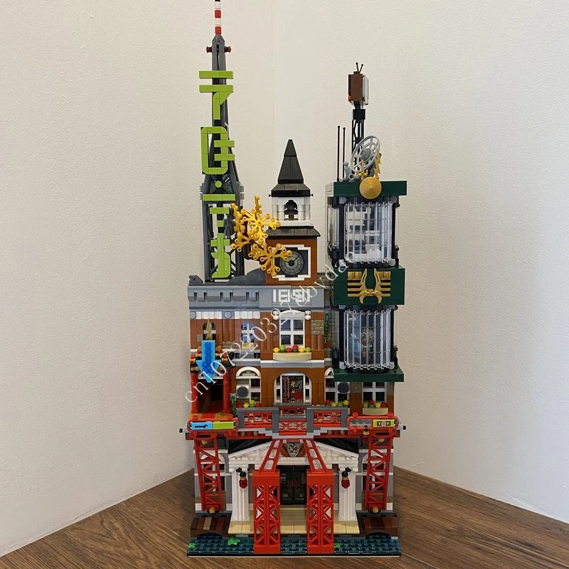 4036PCS Ninjagoes Stad Televisie NGTV Modulaire Stad MOC Creatieve street view Model Bouwsteen Onderwijs Assemblage Model Speelgoed