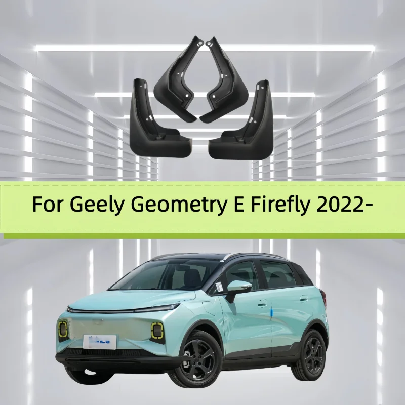 Auto-Schmutzfänger für Geely Geometry E Firefly 2022 – Schmutzfänger für Vorder- und Hinterräder, Spritzschutz, Schutz, Zubehör