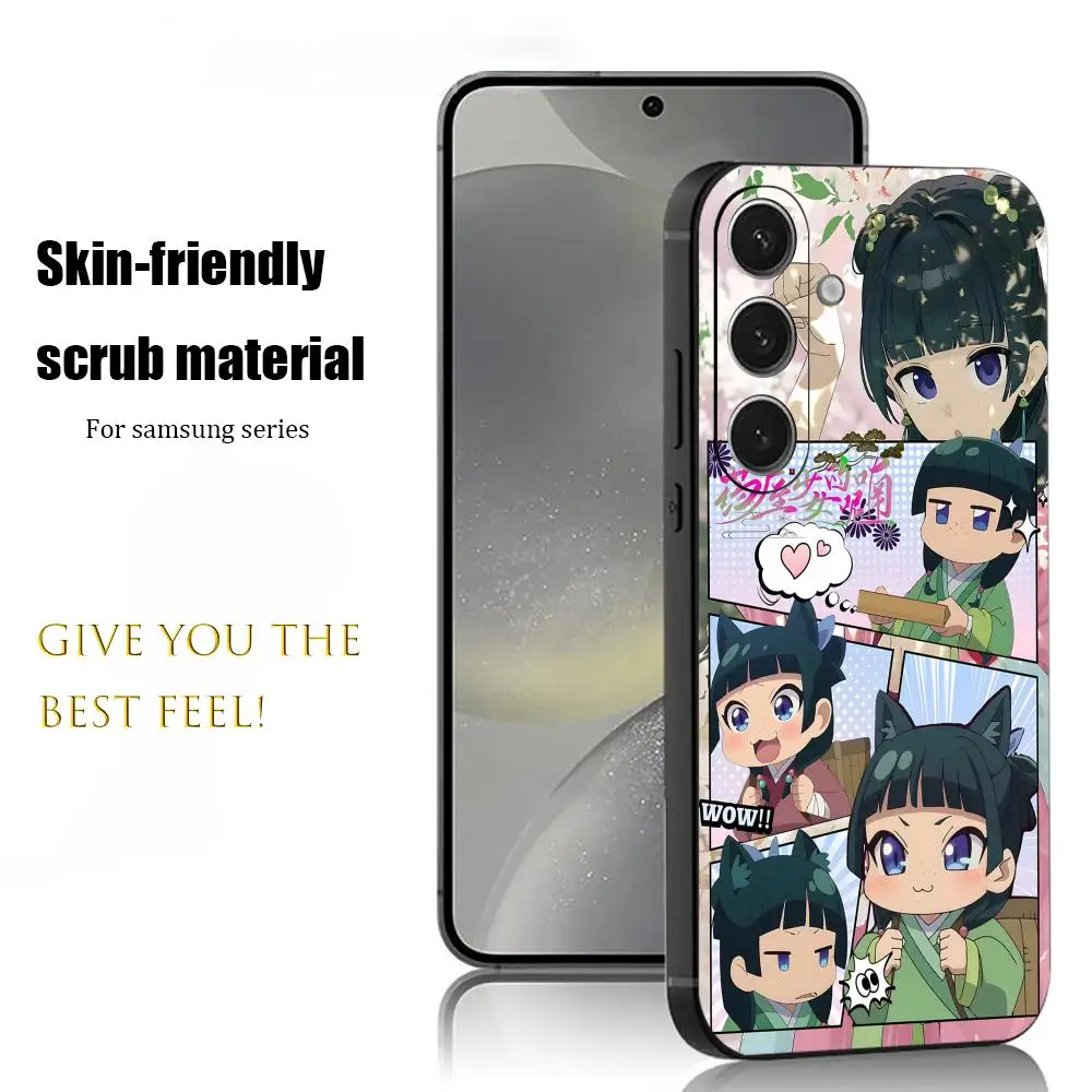 The Apothecary DiariES Anime Phone Case For Samsung Galaxy S26 S25 S24 S23 S22 S21 Plus Ultra Note20 Soft Black