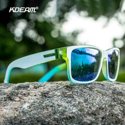 KDEAM Exclusive Sunglasses Polarized for Men and Women Surfing Hiking Sports Sun Glasses New Translucent Blue of KD505 CE