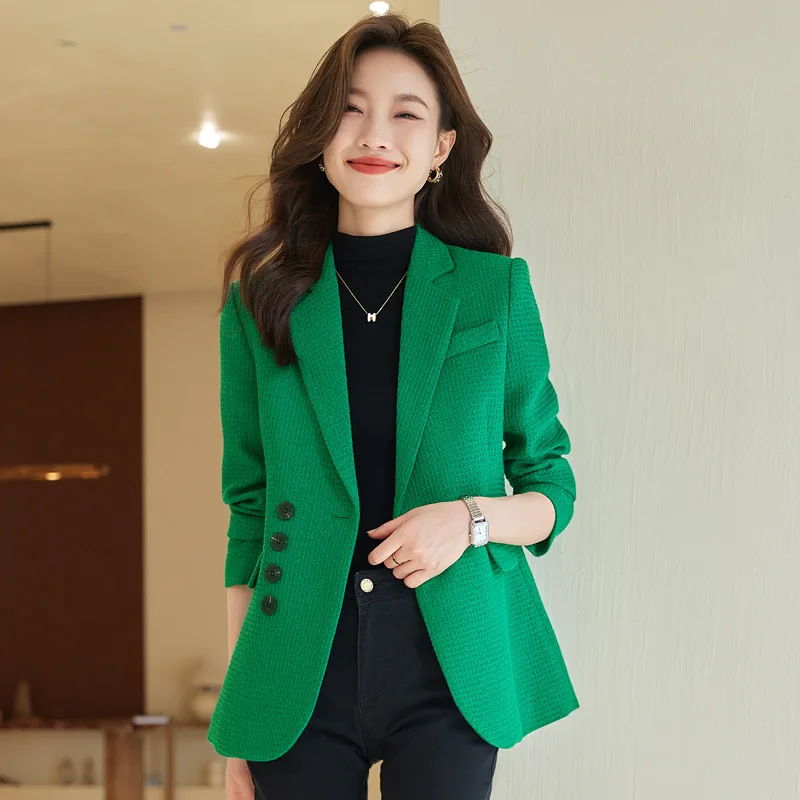 

High Quality Fabric Formal Profession Blazers Feminino Women Ladies Office Work Wear Autumn Winter Outwear Tops Clothes