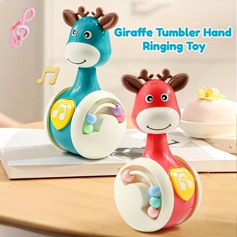 

Vibrant Giraffe Swinging Toy for Toddlers - An Engaging Educational Gift That Enhances Sensory Skills & Visual Tracking
