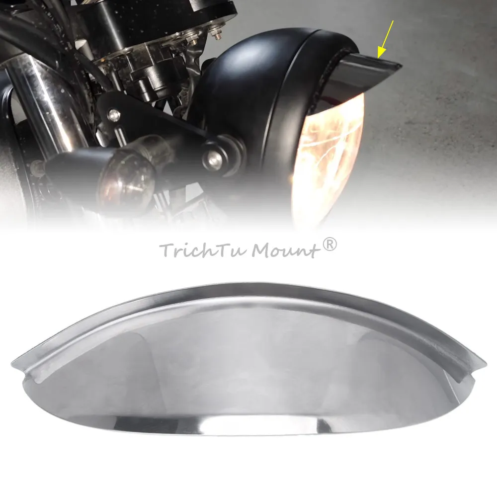 

7 Inch Universal Chrome Motorcycle Headlight Visor - Stainless Steel Sun Shield for Honda VT1100/Suzuki VL800/Yamaha V-Star
