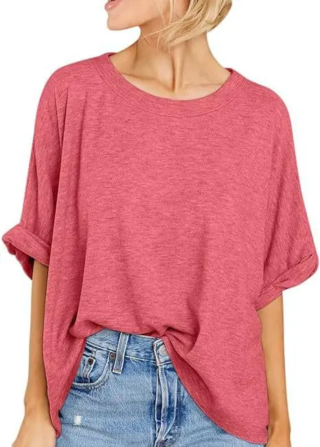 

New Women's Loose T-shirt Short-sleeved O-neck White Fashion Simple Pullover Top 20 Colors Basic Casual Tees for Female