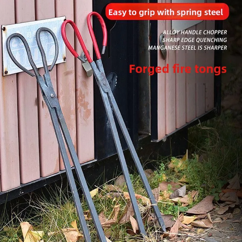 

Stainl Steel 304 Household Fire Clippers Tra abbers Fire Starting Clamps Beehive Rust Coal Clips for Home Cleaning Tools