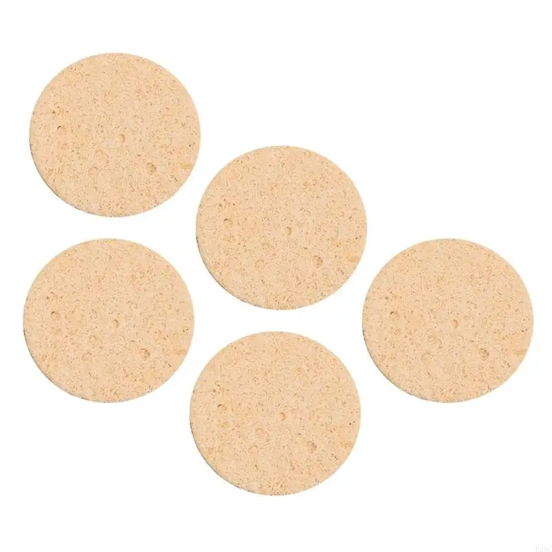 F26C 5Pcs Soldering Sponge Replacement Welding Soldering Iron Tip Cleaning Pad Sponge Soldering Iron High Temperature Sponge