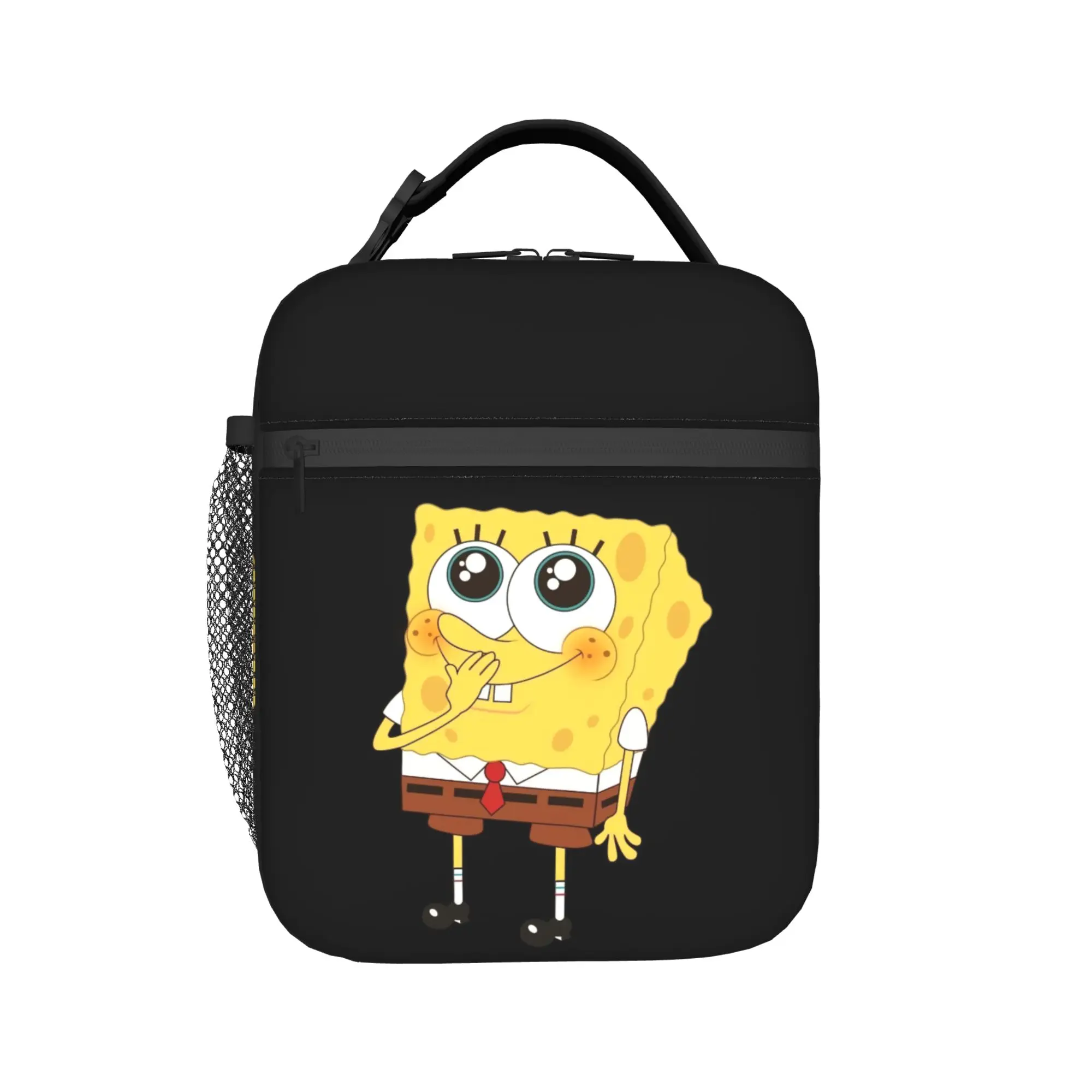 

Custom S Sponges Anime Bobes Thermal Insulated Lunch Bags Anime Resuable Lunch Container for Outdoor Picnic Storage Food Box