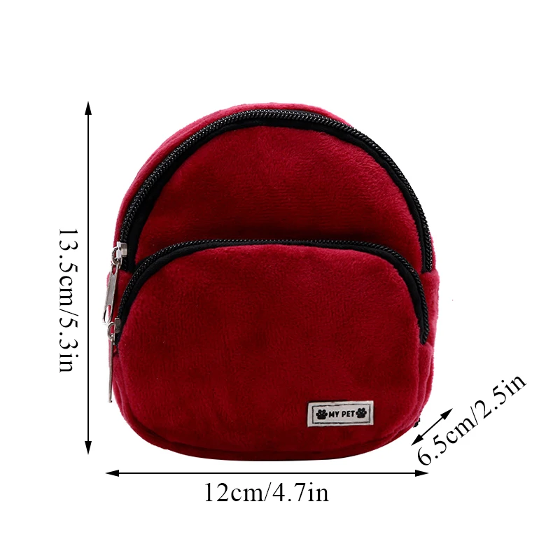 Pet Self Carry Backpack Adjustable Leash Puppy Self Backpack Cartoon Portable Harness Teddy Dog Snack Bag Large-capacity