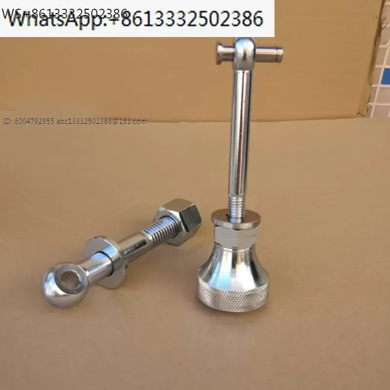 Plastic shredder, eyebolt screw, cup-shaped hexagonal screw, crushing, stirring, feeder, fastening, locking, handle, handle