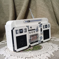 Retro-Inspired Vintage Radio Building Blocks Set:Creative&Educational Toy,Unique Vintage Collectible,Must-Have Home Decor Piece