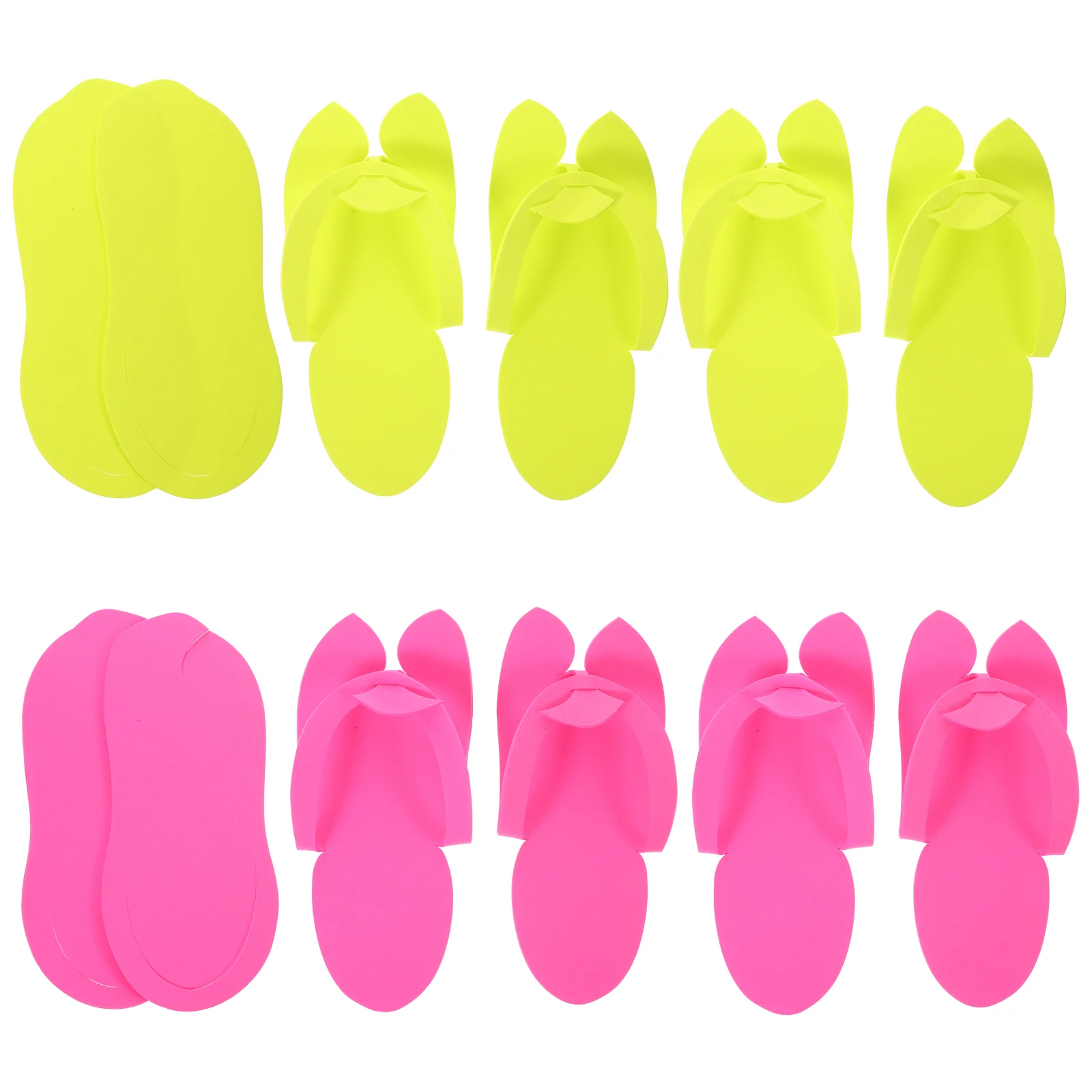 

12 Pairs Foam Slippers Salon Flip-flops Manicure Footwear Pedicure Shoes for Guests Spa Men House