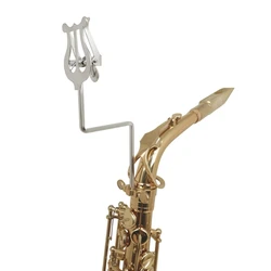 Saxophone Marchings Lyre Portable Music Stand Sax Clamp-On Clip Holder Lyre Marchings Music Clip For Alto Saxophone Band