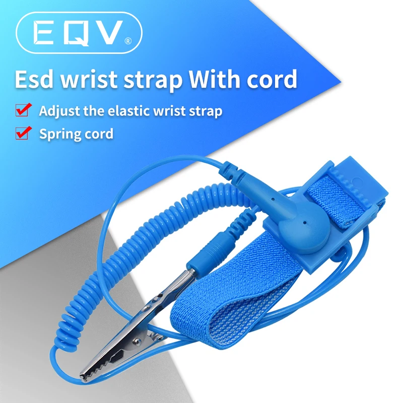 Cordless Wireless Clip Antistatic Anti Static ESD Wristband Wrist Strap Discharge Cables for Electronics Repair Work Tools