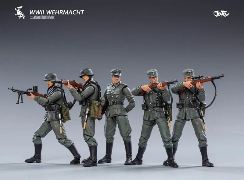 Auf Lager JOYTOY1/18 3,75 Zoll Actionfigur (5 TEILE/SATZ) WWII Deutschland Wehrmacht Anime Collection Militärmodell Geschenke für Kinder