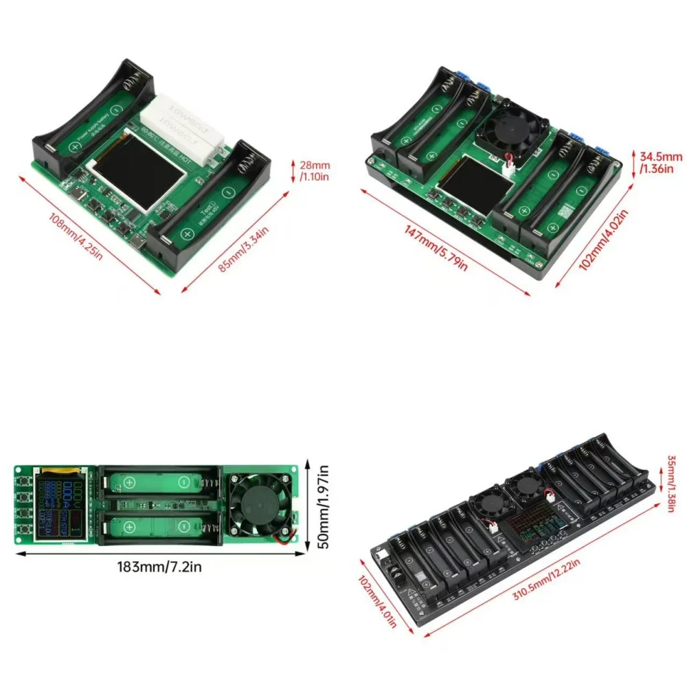 1/2/4/8-قناة 18650 سعة البطارية واختبار المقاومة الداخلية الشحن/التفريغ التلقائي وحدة اختبار الحمل الإلكتروني #2