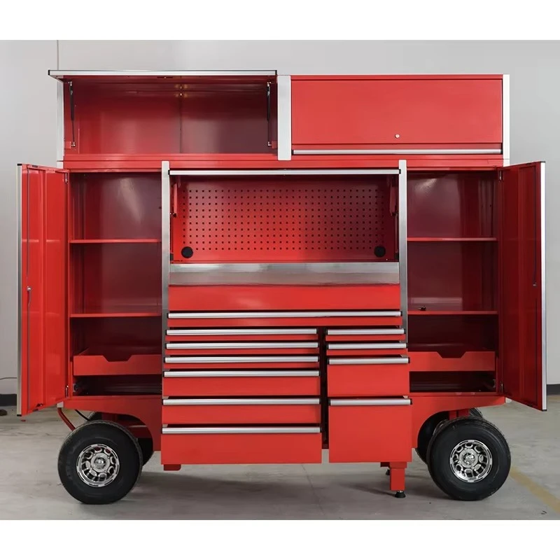 for· Certified Tool Cabinet Set 12-Drawer Tool Chest Custom Pit Cart Trolley for Garage 4S Center, Heavy Duty 3-Year Warranty#
