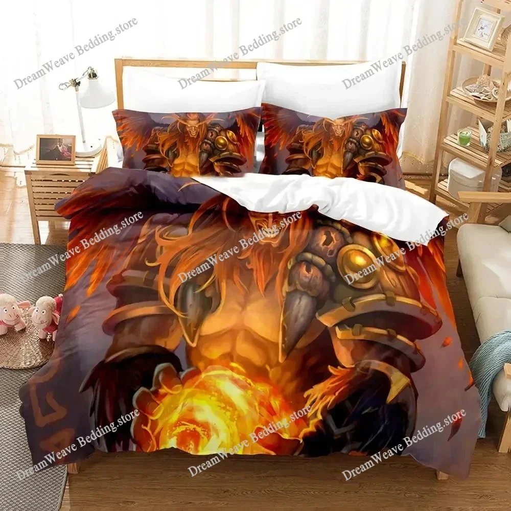 

Hearthstone Heroes of Warcraft Bedding Set Single Twin Full Queen King Size Bed Set Adult Kid Bedroom Duvetcover Sets Monsters96