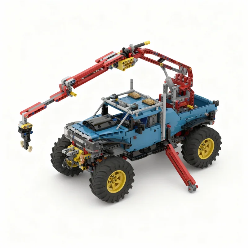 1775 Piezas MOC BIGFOOT Camioneta, Bloques de Construcción de Modelo Técnico, Juguetes de Construcción, Idea Educativa, Regalos de Navidad, Ladrillos para Niños