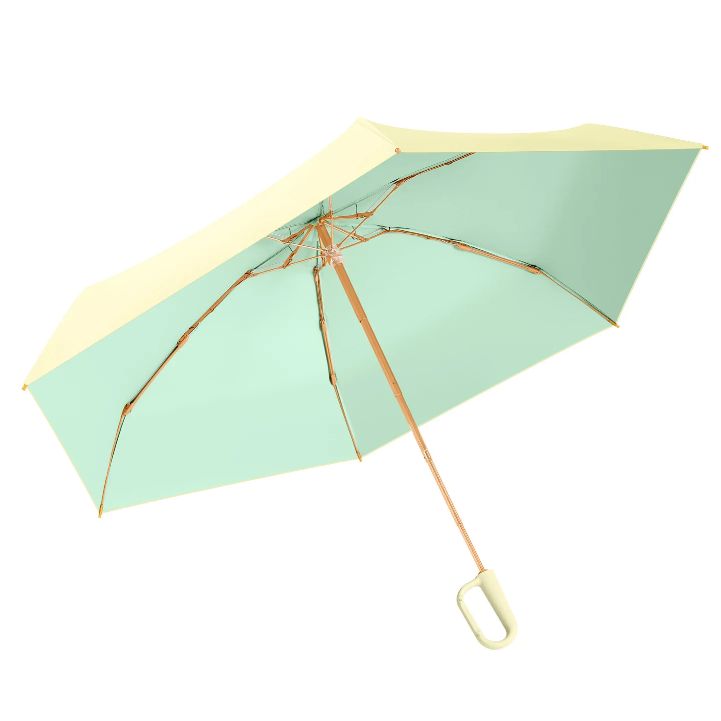 1pc New Compact Pocket Umbrella, Sun and Rain Protection Dual-Use Umbrella, UV Resistant and Non Folding Umbrella