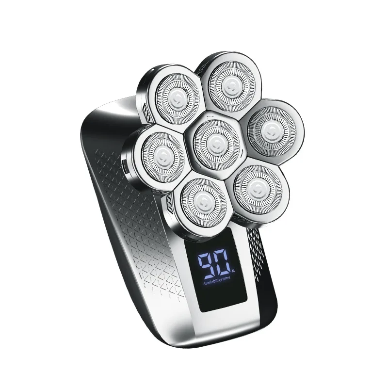 7-blade Grooming kit electric shaver for men hair trimmer beard electric razor wet dry facial body bald head shaving machine