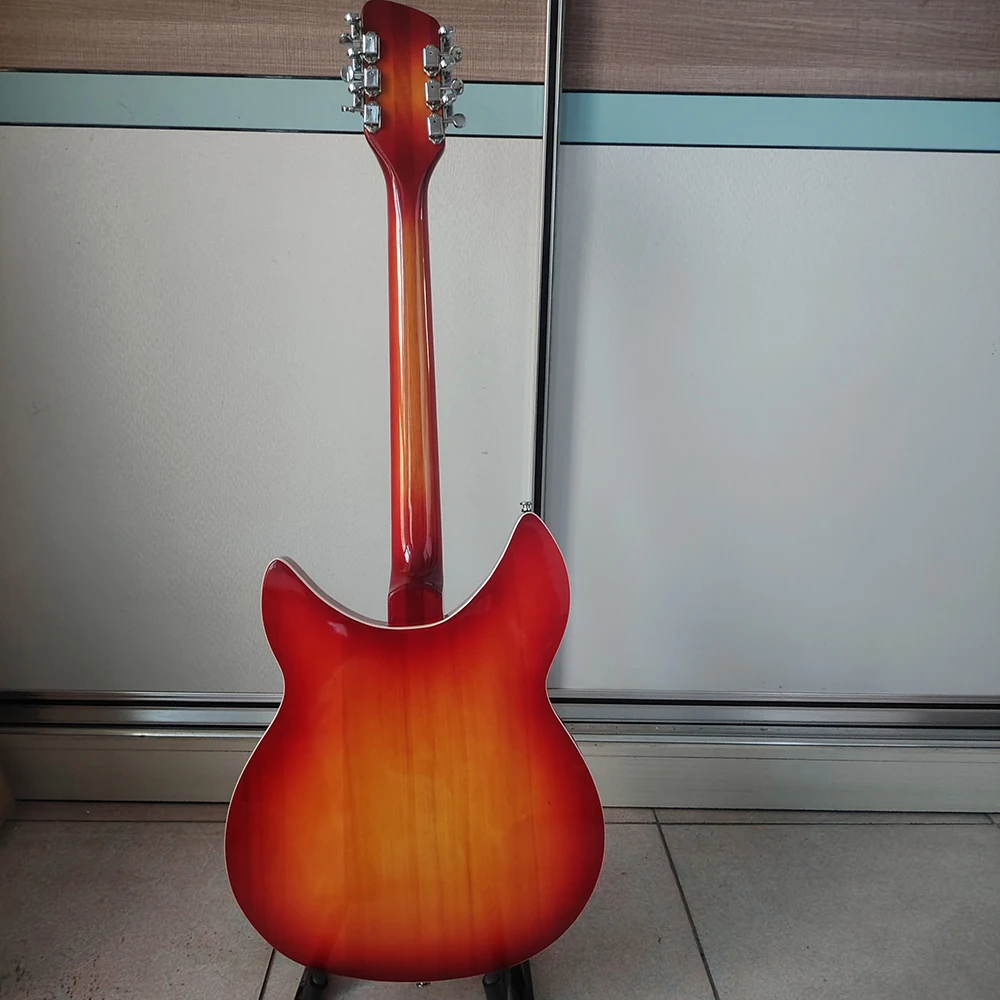 Ri ckenbaker electric guitar in stock, , round headed stainless steel frets, high-end drawstring plate, fast delivery view 6