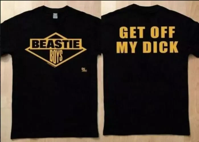 تي شيرت Vintage 1986 Beastie Boys Get Off My Dick Run DMC Rap Tour