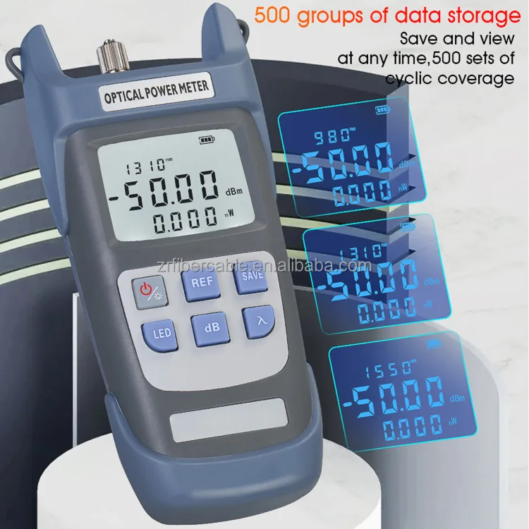 New Optical Cable Tester Tools Mini OPM Portable FTTH Power Meter Optical Fiber
