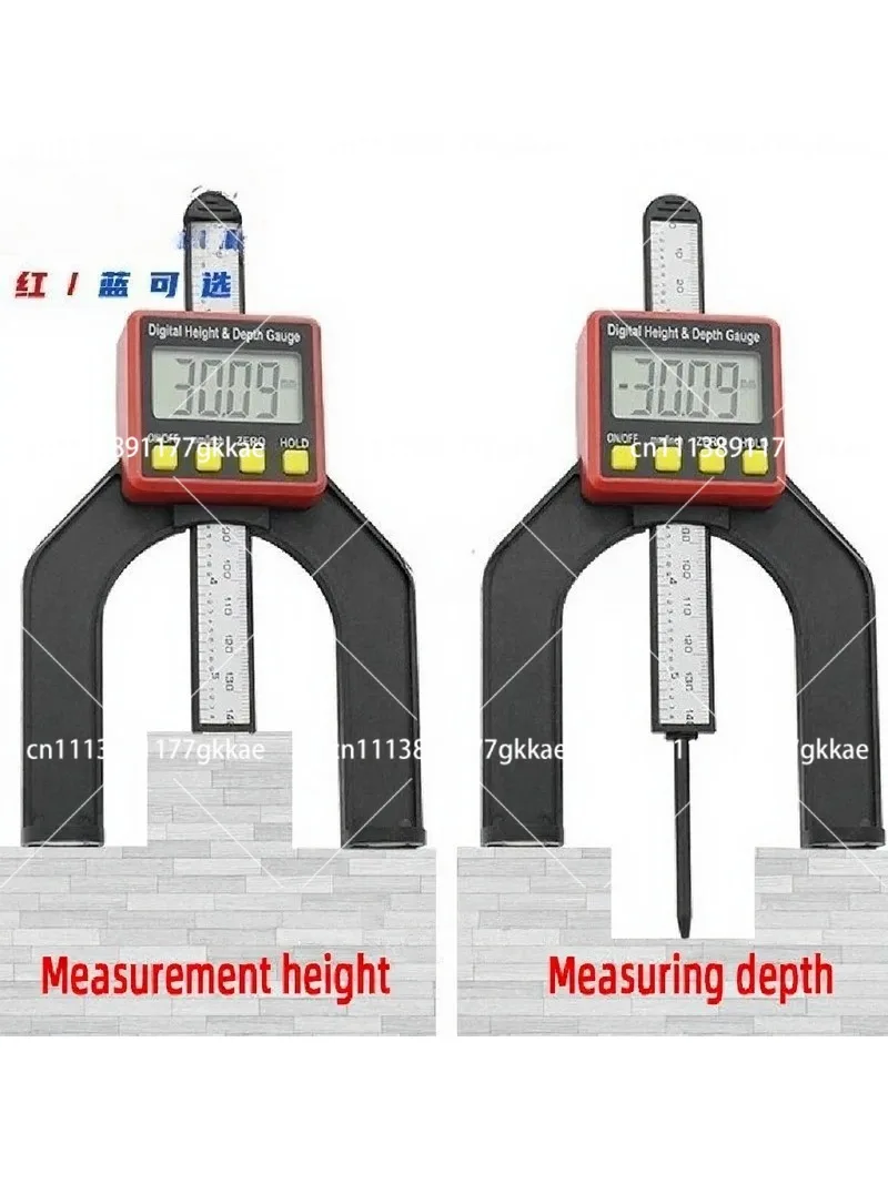 Digital Woodworking Depth Gauge 80mm 0.01mm Precision Height Ruler Vernier Caliper
