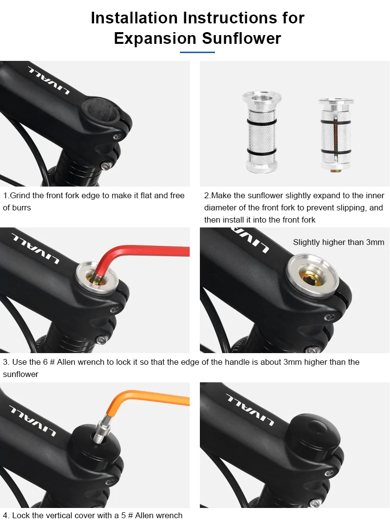 Bicycle Headset Expander Stem Top Cap 1-1/8\