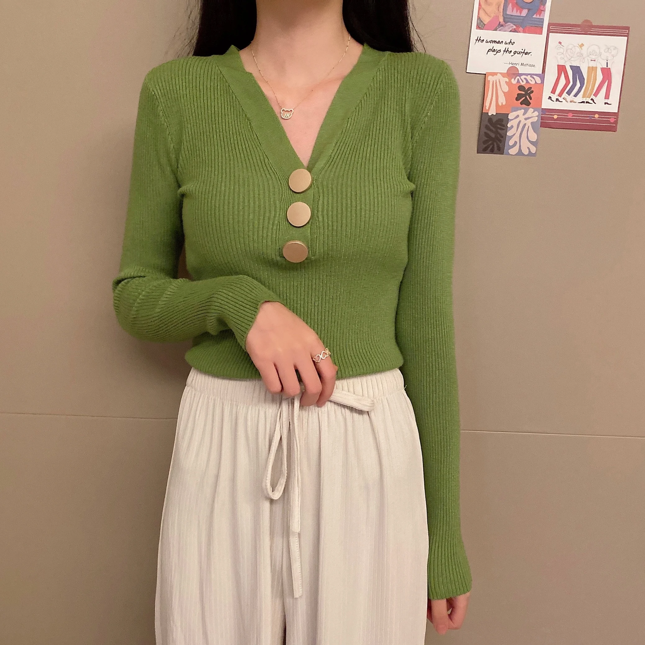 

Женский вязаный комплект-пуловер: зимний, утепленный, термозащитный, согревающий, с покрытием, из герметичного хлопка, элегантный, стройнящий, облегающий