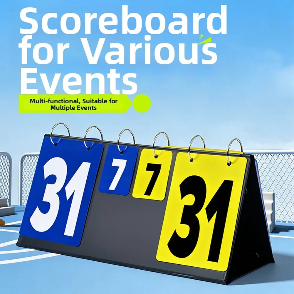 black-blue-yellow-flip-scoreboard-easy-carry-sports-scoreboard-table-tennis-accessory-portable-counter-abs-construction