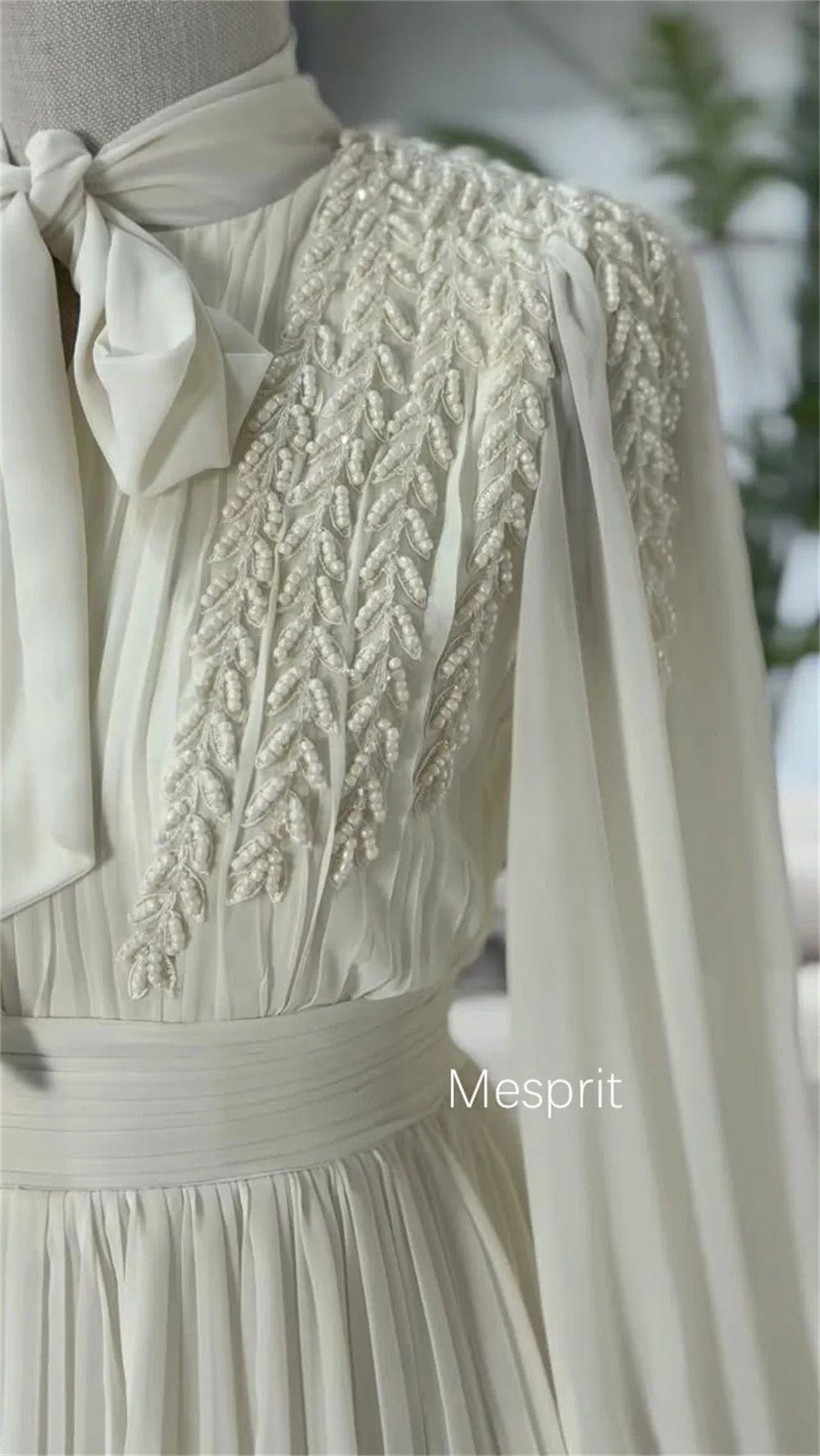 تخصيص مطابقة الشيفون مطرزة الديكور ألف خط مغرفة الرقبة فساتين طويلة مناسبة مخصصة مساء الأحجام المتاحة