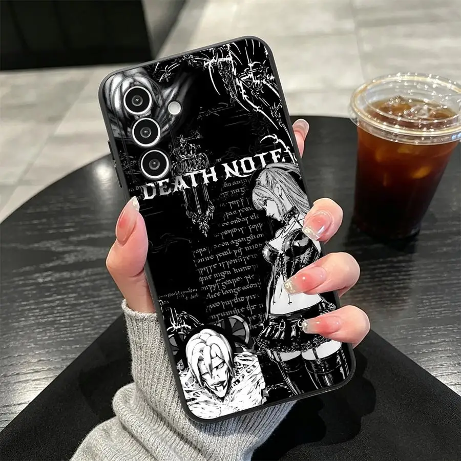Phone Cover Case for Samsung Galaxy A57 A25 A16 A52 A36 A15 A06 A53 A17 A73 A51 A37 A05 A55 A50 A41 A70 Anime DEATH NOTE Dark