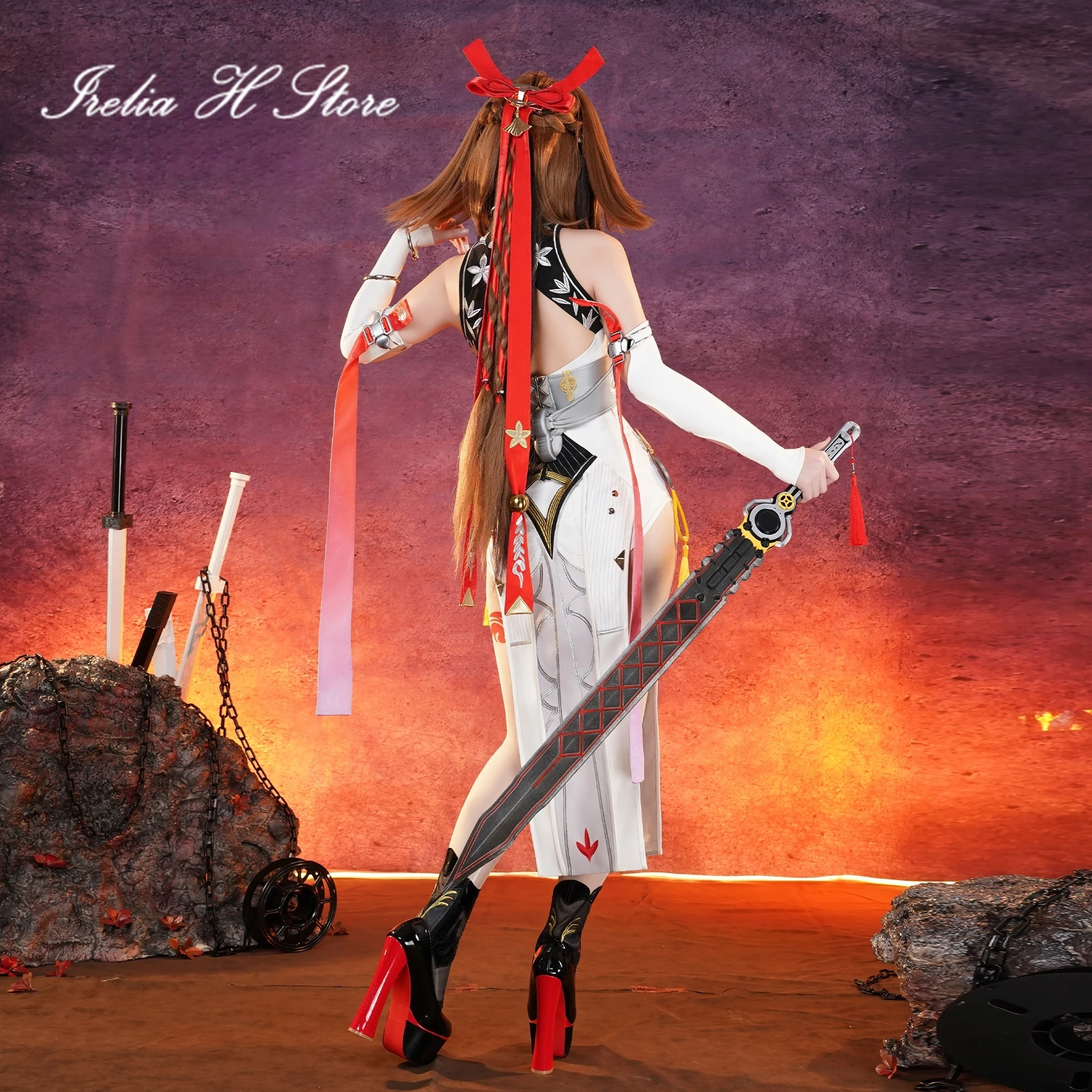 أزياء Irelia H Zenless Zone Zero Ye Shunguang التأثيرية أزياء أنيمي AYe Shunguang فستان مثير أزياء الهالوين للسيدات #3