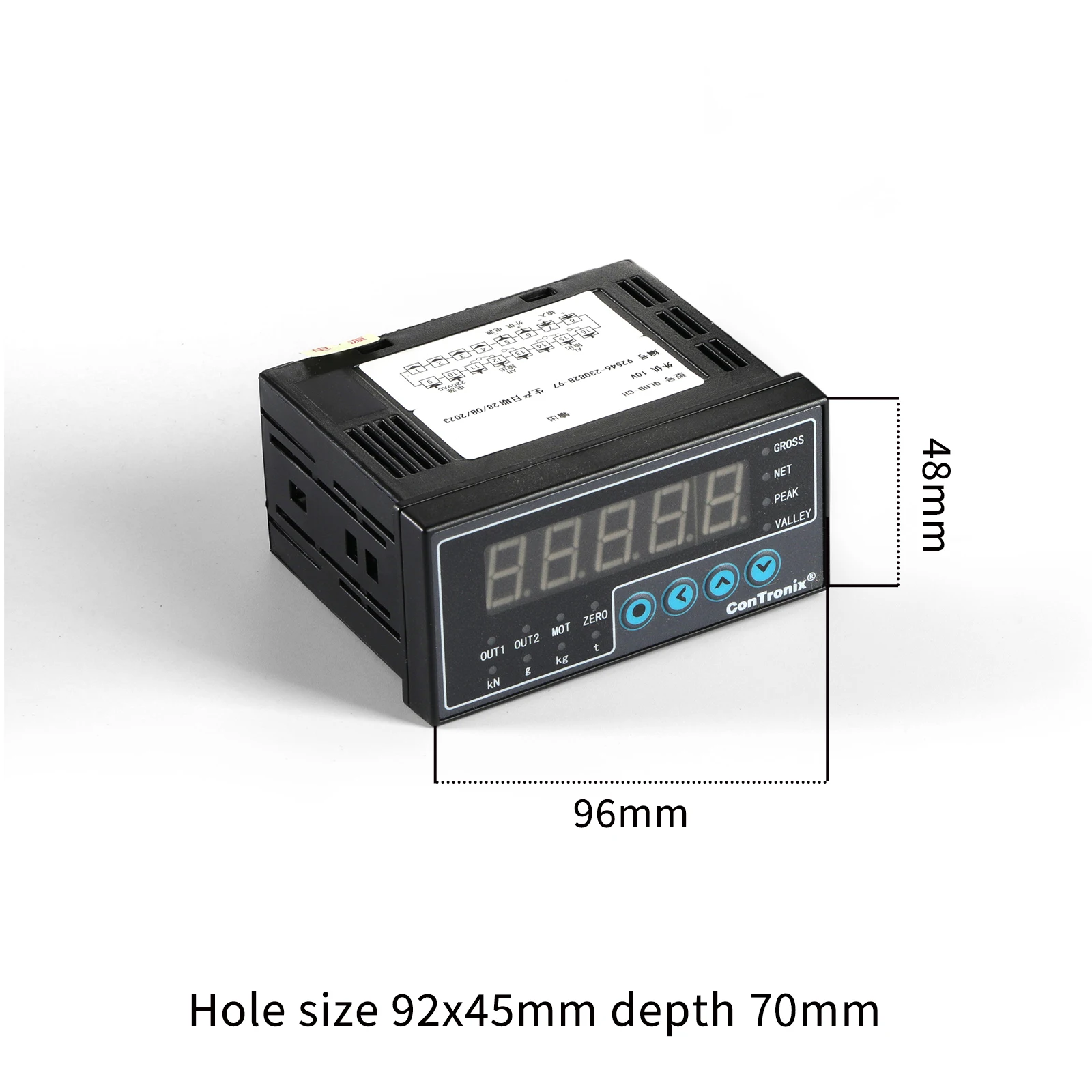 Sensore cella di carico con indicatore Display forza di prova alimentazione del peso portata massima AC100-240V 0-5000KG/11000LB/49KN