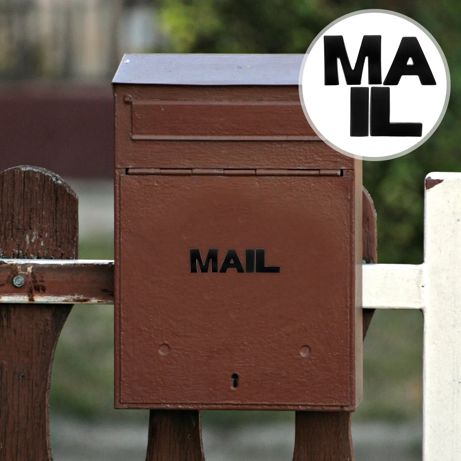 

4Pcs Mailbox Decals Durable Metal Letters Waterproof Sunproof Easy Peel Stick Letter Stickers Mailbox Letter Sticker