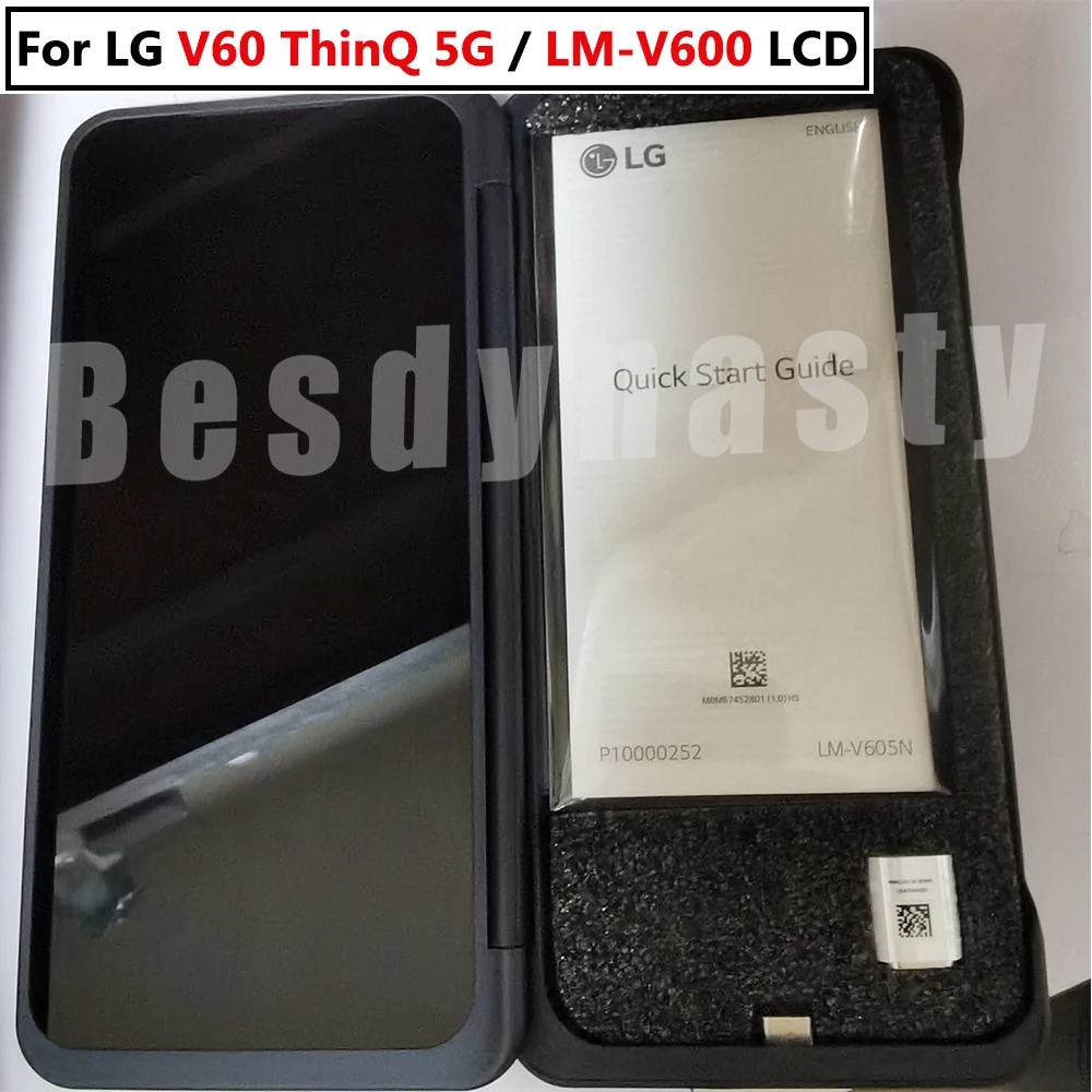 For LG V60 ThinQ 5G LCD Dual Screen Display Touch Screen Digitizer For LG V60 LCD For LG LMV600EA lcd Secondary Replacement