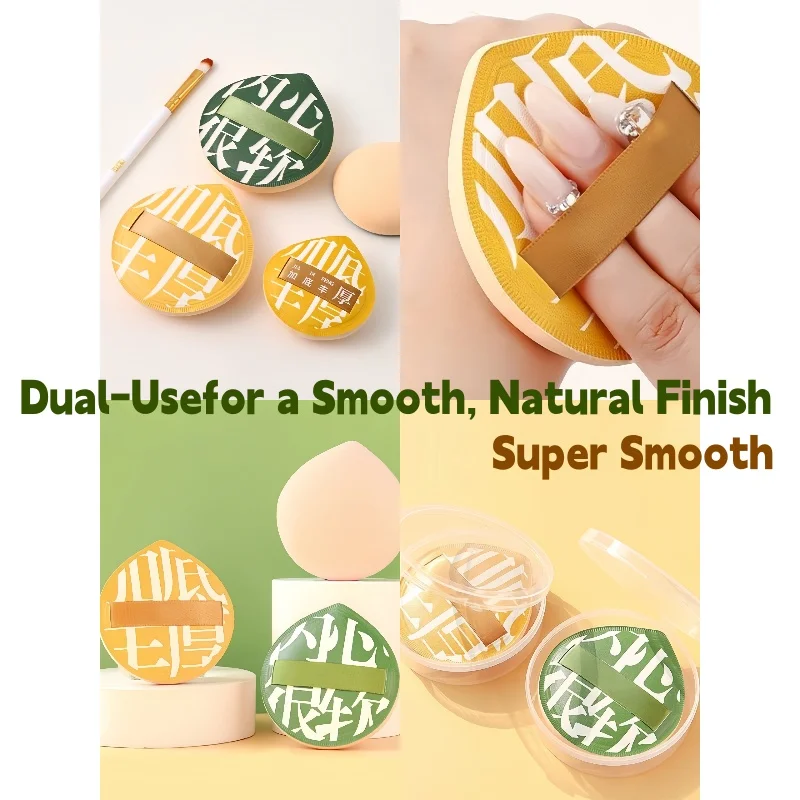 YS000124-- Super Thick Cosmetics Puff Large Size Concealer Foundation Sponge Cushions Wet Dry Use Face Beauty Makeup Puffs Tools