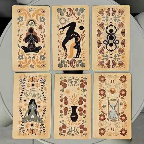 40 Pcs Inspiration Cards 10.3*6cm with Keywords Witch Magick Oracle Deck