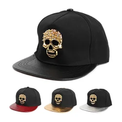 Doitbest Summer Women Baseball Cap Men Girls Metal Snapback Caps Skull Flat brim Autumn Unisex Female Hip Hop Sun Hat Gorras