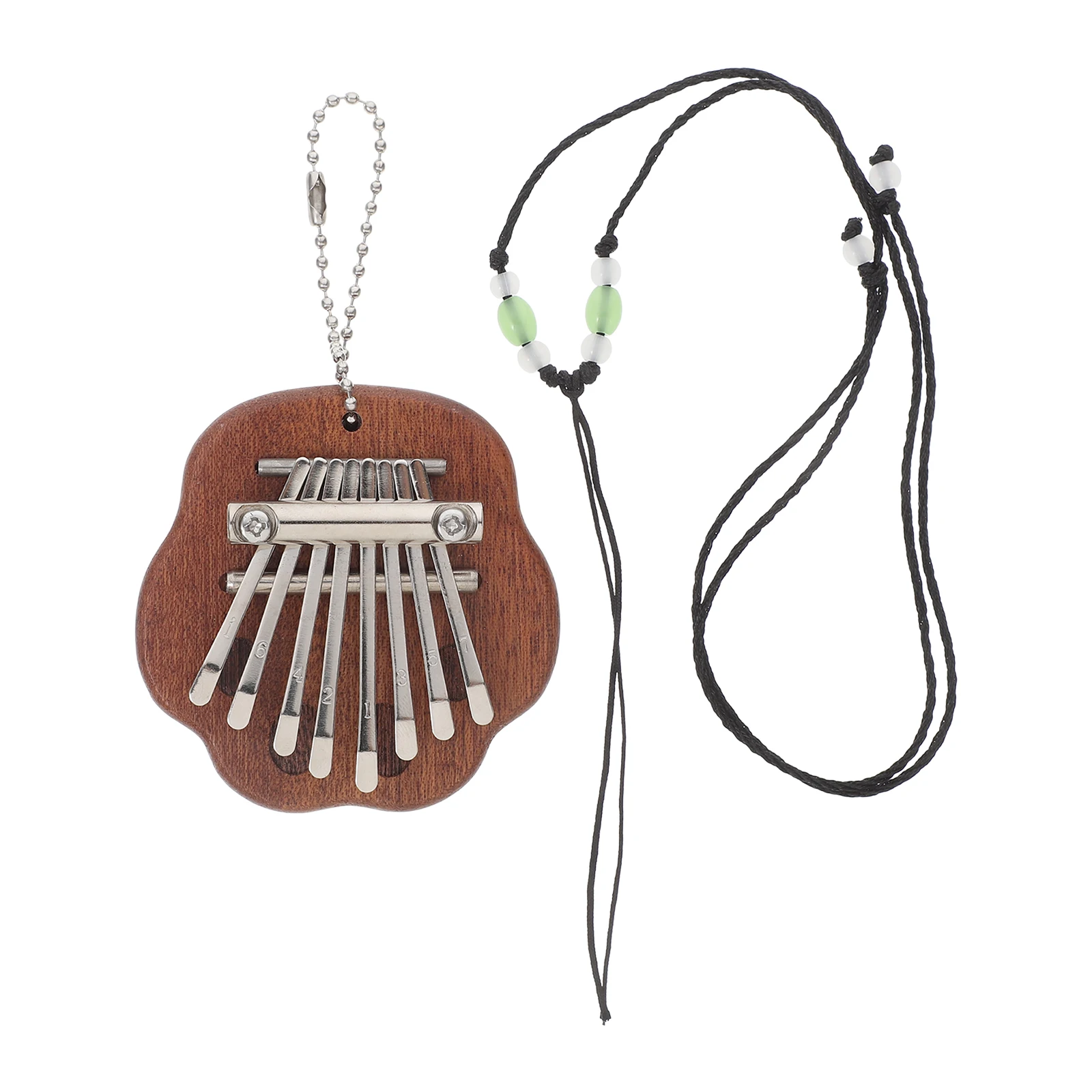 

Wooden 8-Tone Pentagram Kalimba Mini Thumb Piano Portable Music Instrument for Beginners Kids Professionals Thumb Piano