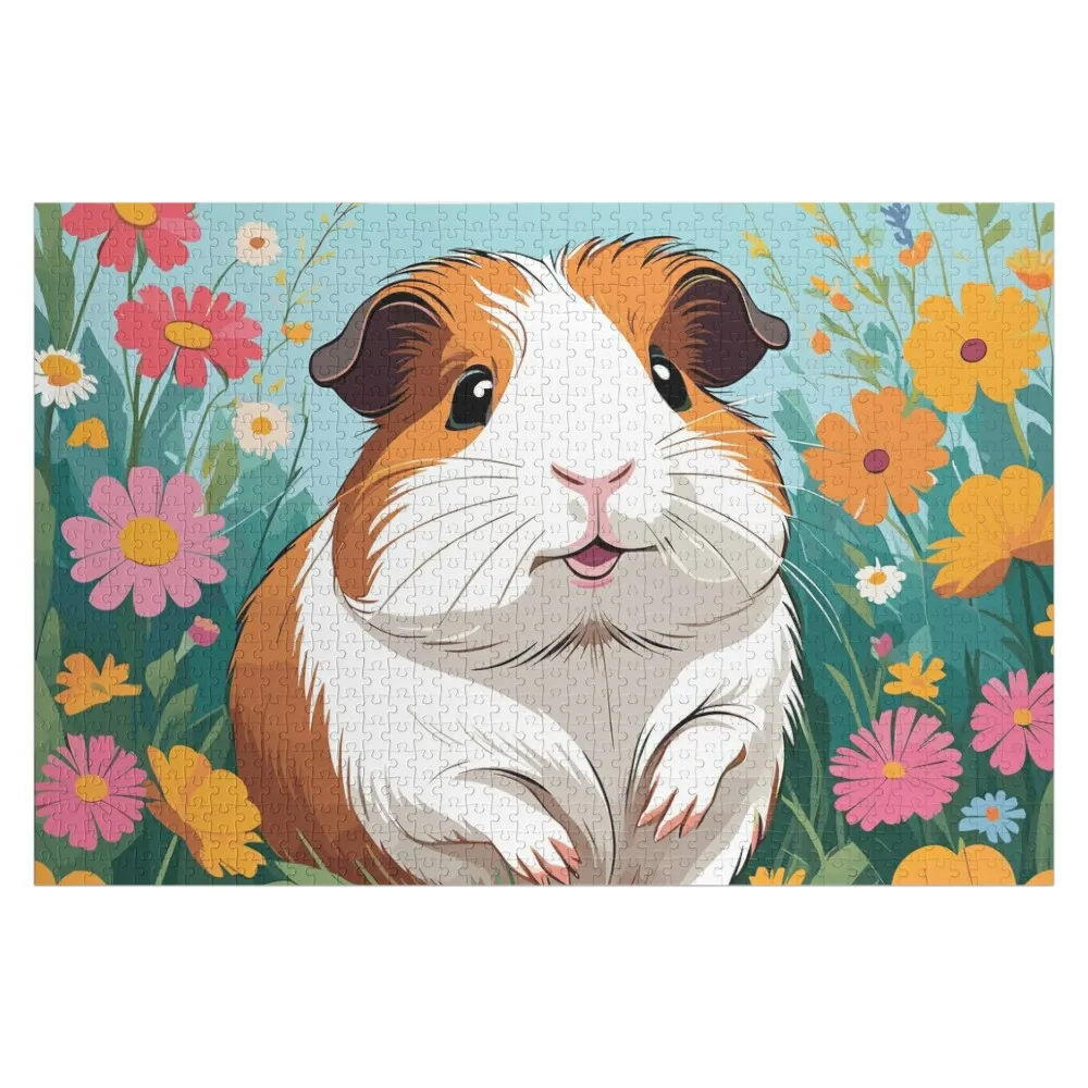 Guinea Pig Artwork Jigsaw Puzzle Wooden Adults Wood Name Personalised Jigsaw Personalized Photo Gift Puzzle