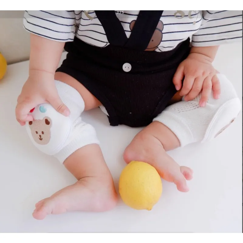 Breathable Baby Knee Pads Mesh Crawling Gear for Infants Learning To Walk Anti Collision Measures First Walking Leg Warmers