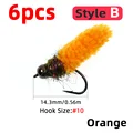 6pcs Orange Style B