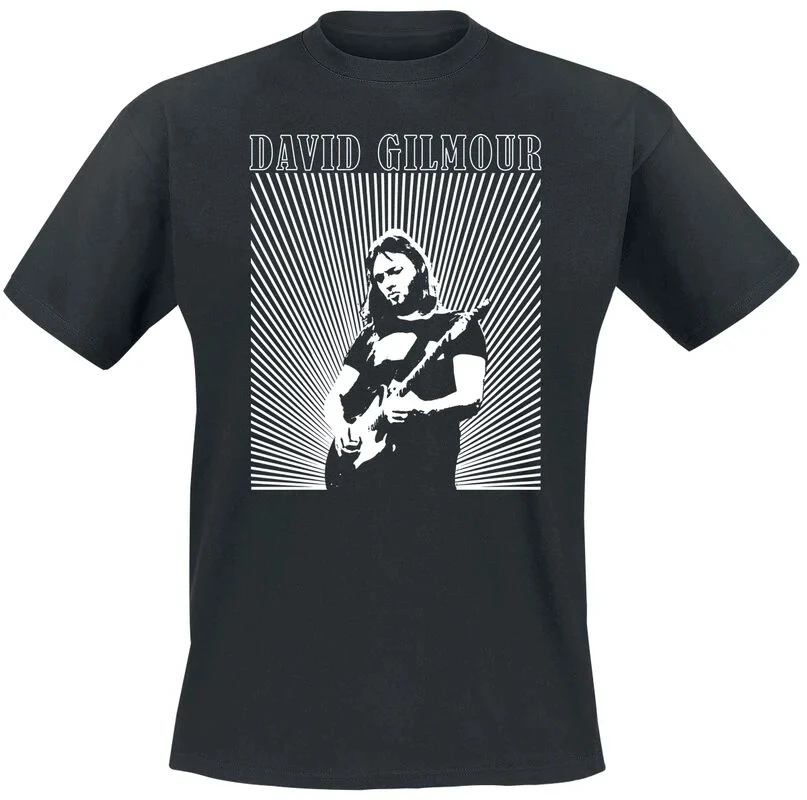 Camiseta de la banda Pink Floyd de Starburst David Gilmour, camiseta gráfica 100% de algodón, ropa de calle de verano para hombres y mujeres