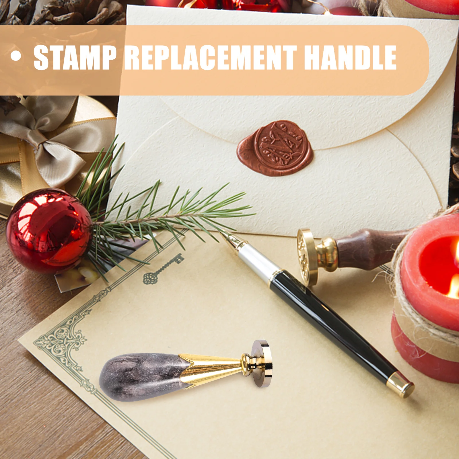 

Fancy Wax Seal Stamp Handles Stampers Resin Accessories Stamps Letter Sealing Replacement Craft