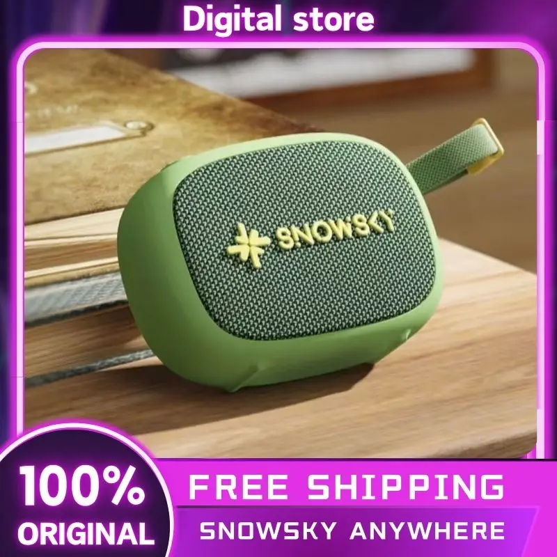 

FiiO SnowSky Anywhere Bluetooth Speaker Protable IPX6 Waterproof 45mm Loudspeaker 1400mAh Mini Bluetooth Speaker Outdoor Hiking