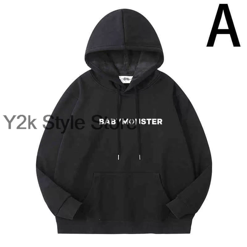 ‌ Babymonster HELLO MONSTERS Felpe con zip Felpe con cappuccio dello stesso stile da concerto Bias Ahyeon Asa Rami Rora Ruka Rami Pharita Chiquita Felpe con cappuccio
