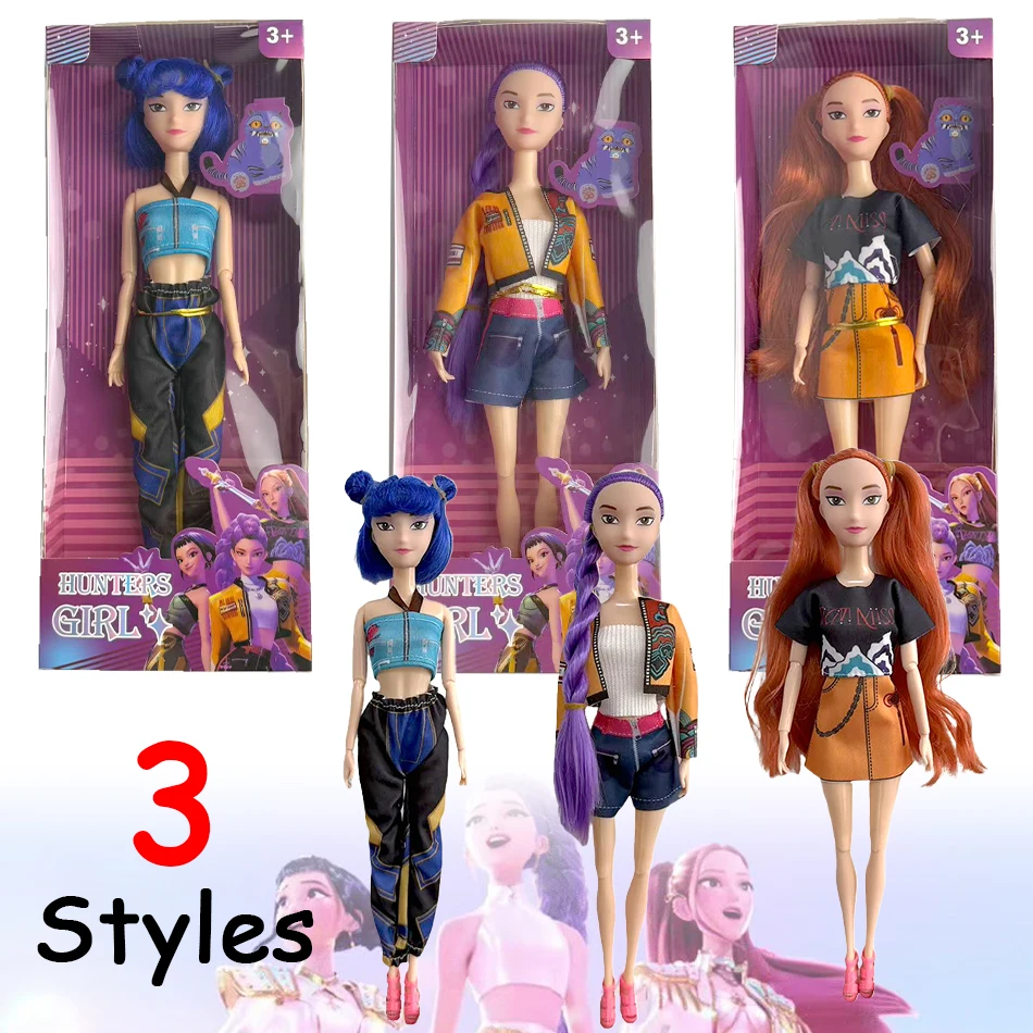 

2025 Куклы-игрушки Kpop Охотники на демонов Фигурка Игрушка Руми Мира Зои Красивая принцесса Куклы для маленьких девочек Пластиковая игрушка «сделай сам» для девочек